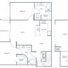 Floor plan: Two Bedroom Two Bath (1337 SF)