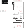 Floor plan: 954 Hill Street - One Bedroom