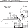Floor plan: 2 Bedroom 2 Bath - B20