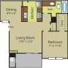 Floor plan: 1B
