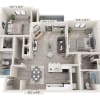 Floor plan: B3 Renovated