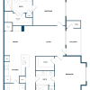 Floor plan: 2 Bed/2 Bath-B1