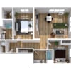 Floor plan: Two Bedroom C4