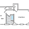 Floor plan: 1 Bedroom 01 Tier