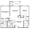 Floor plan: Two Bedroom