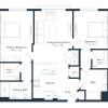 Floor plan: C2 | 2 Bed | 2 Bath