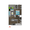 Floor plan: Studio A