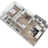 Floor plan: 1 Bedroom