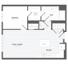 Floor plan: 1 Bed/1 Bath-A11