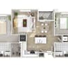 Floor plan: B1 - MARIPOSA 