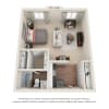 Floor plan: Studio | 480 sqft
