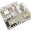 Floor plan: One Bedroom
