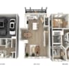 Floor plan: CT1D-1838sf-Upgrade