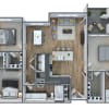 Floor plan: 3x2-1244