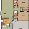 Floor plan: WAITLIST - 2 Bedroom/2 Bathroom Single Family House