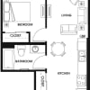 Floor plan: A1 One Bed