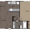 Floor plan: Plan 1 - 1-Bedroom, 1-Bath