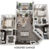 Floor plan: Stillwater with Assigned Garage