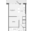 Floor plan: 1 Bed/1 Bath-JR 1B-D_880 P
