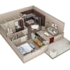 Floor plan: 1 BR Vue Summit