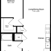 Floor plan: 1 Bedroom A