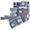 Floor plan: Three Bedroom C1