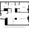 Floor plan: AD1-1 | 1 Bed/1 Bath with Small Study