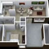 Floor plan: One Bedroom