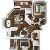 Floor plan: Timberline with Detached Garage
