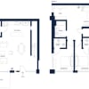 Floor plan: 2 Bed/2 Bath L/W-03