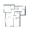 Floor plan: Two Bedroom Two Bath B