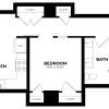 Floor plan: 1 Bed/1 Bath Den-B2