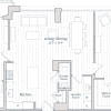 Floor plan: 2 Bed/2.5 Bath-E29-A1
