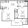 Floor plan: One Bedroom