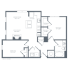 Floor plan: B09R | 2 Bed | 2 Bath