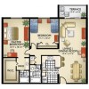 Floor plan: Model D