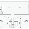 Floor plan: 2 Bed 1 Bath