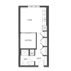 Floor plan: Open 1x1 - O2