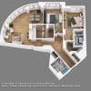 Floor plan: 2 Bedroom 2 Bath- B11