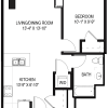 Floor plan: 1 Bed/1 Bath-04