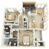 Floor plan: Two Bedroom
