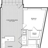 Floor plan: 1 Bed/1 Bath