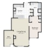 Floor plan: One Bedroom Den