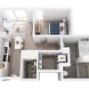Floor plan: 1x1 Floor Plan 12
