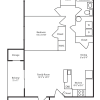 Floor plan: 2 Bedroom  2 Bath  Den