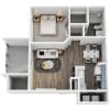 Floor plan: 1x1