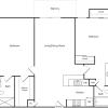 Floor plan: 2 Bedroom A