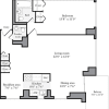 Floor plan: 1 Bedroom B