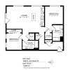 Floor plan: 2 Bedroom, 2 Bath