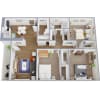 Floor plan: Julep Flats-C1